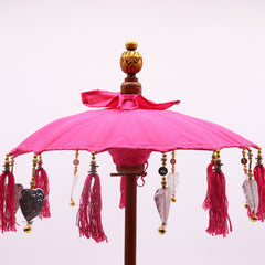 Bali Home Decor Parasol - Cotton - Pink- 40cm product image 5