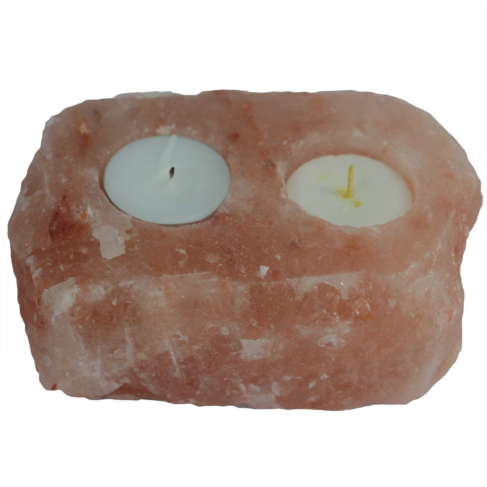 Natural Salt Candle Holder - 2 holes product image