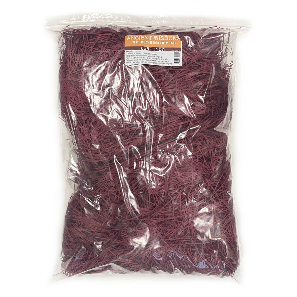 Very Fine Shredded paper - Burgundy (0.5KG) product image 2