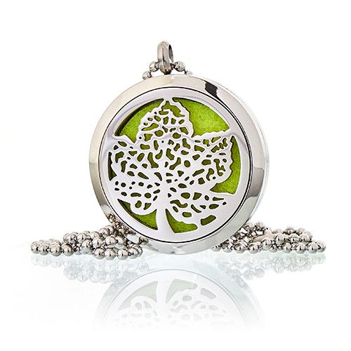 Aromatherapy Diffuser Necklace - Leaf 30mm product image