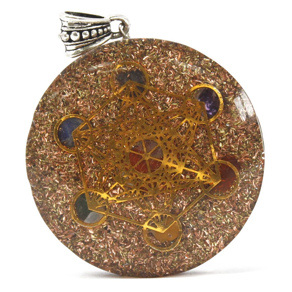 Orgonite Power Pendant - Multi Power Chakra - Lrg product image