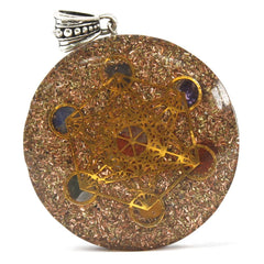 Orgonite Power Pendant - Multi Power Chakra - Lrg product image