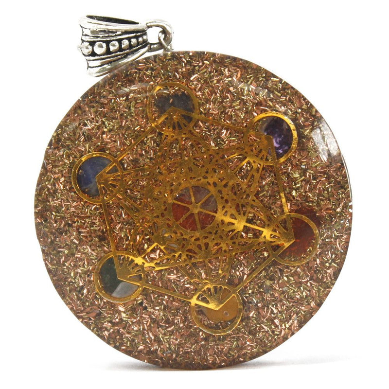 Orgonite Power Pendant - Multi Power Chakra - Lrg product image
