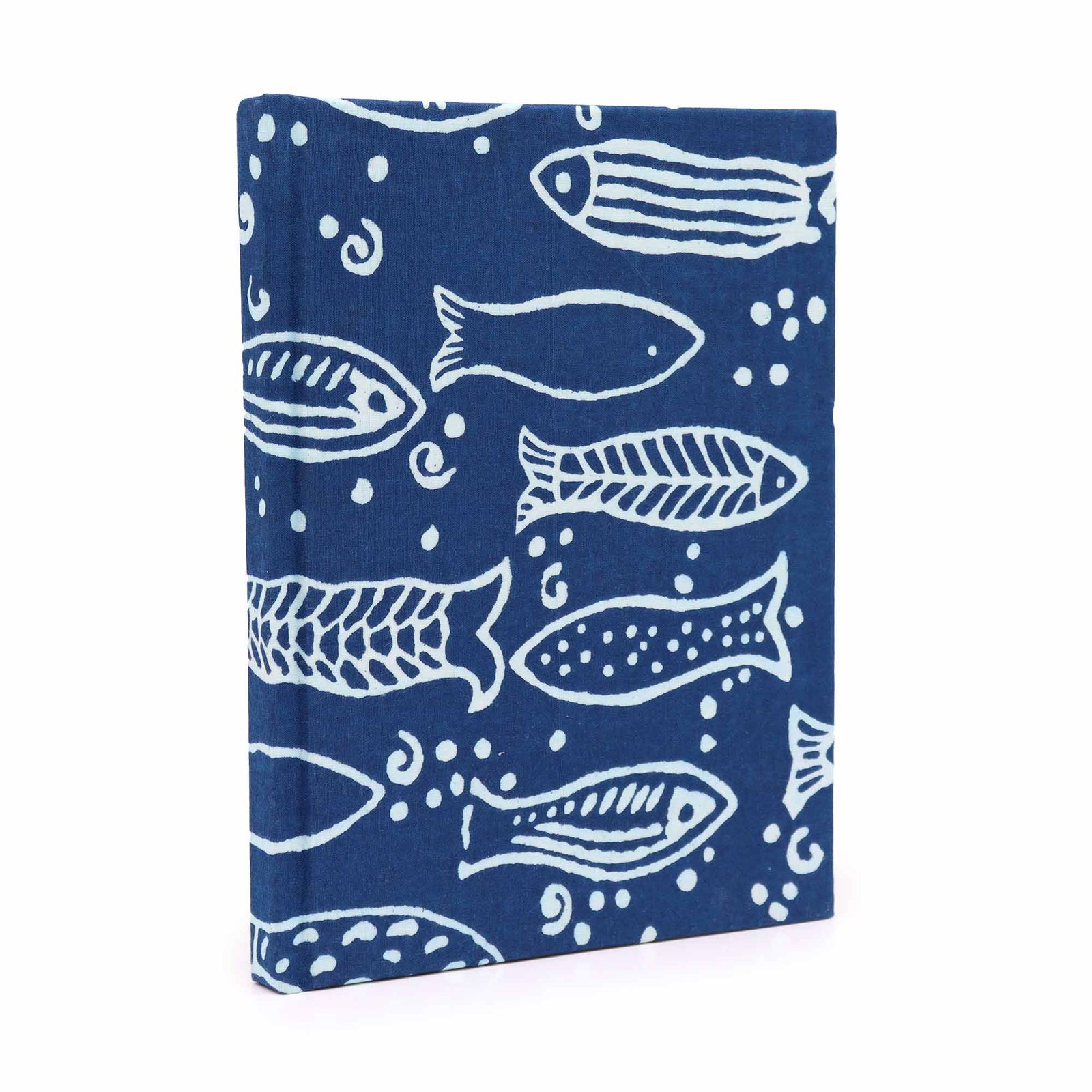Cotton Bound Notebooks 20x15cm - 96 pages - Indigo Fish product image