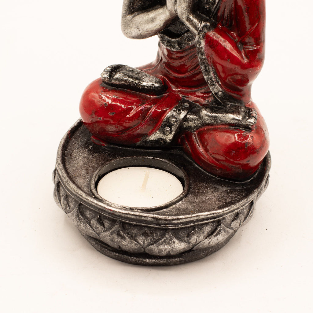 Buddha Candle Holder - Red - Medium product image 4