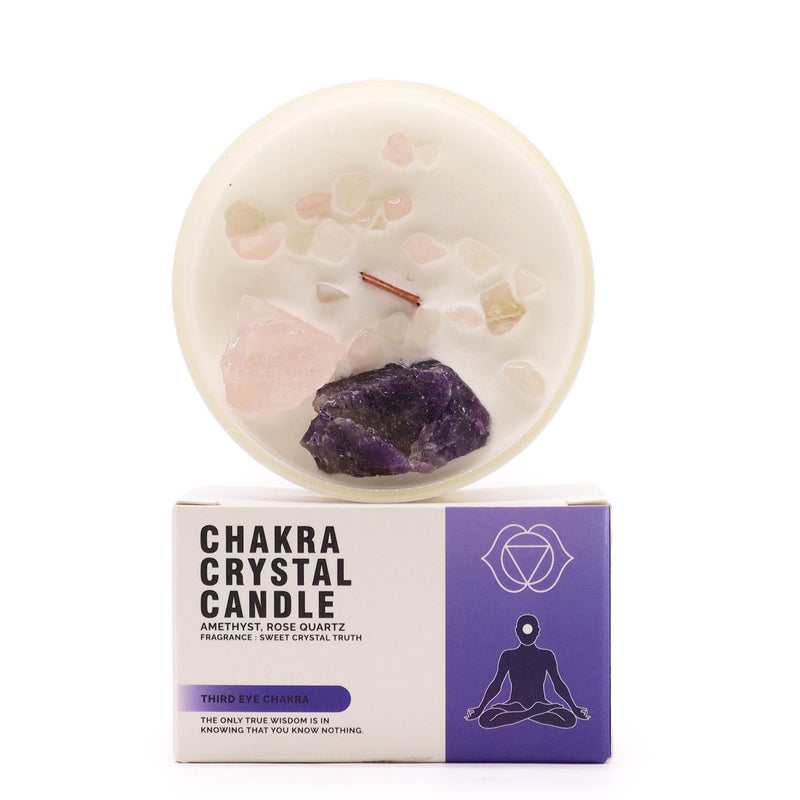 Chakra Crystal Candles - Third Eye Chakra product image