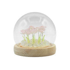Floral Glow Garden Dome - 10 Pink Roses - LED USB product image 2
