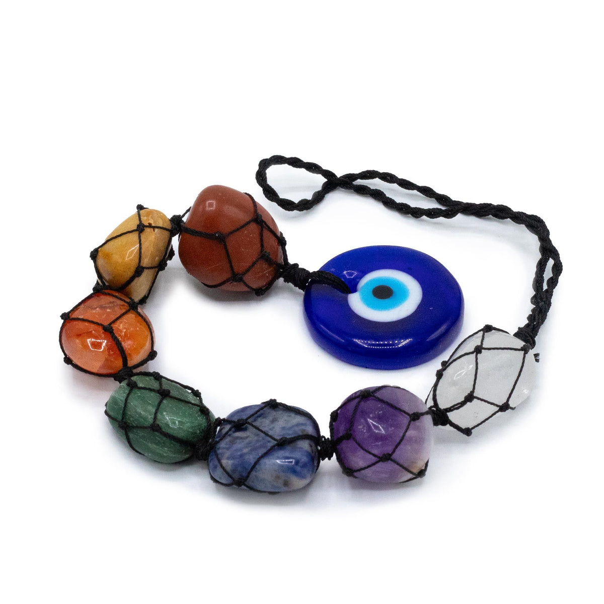 Hanging Chakra Stone Pendant - Evil Eye - product image 3