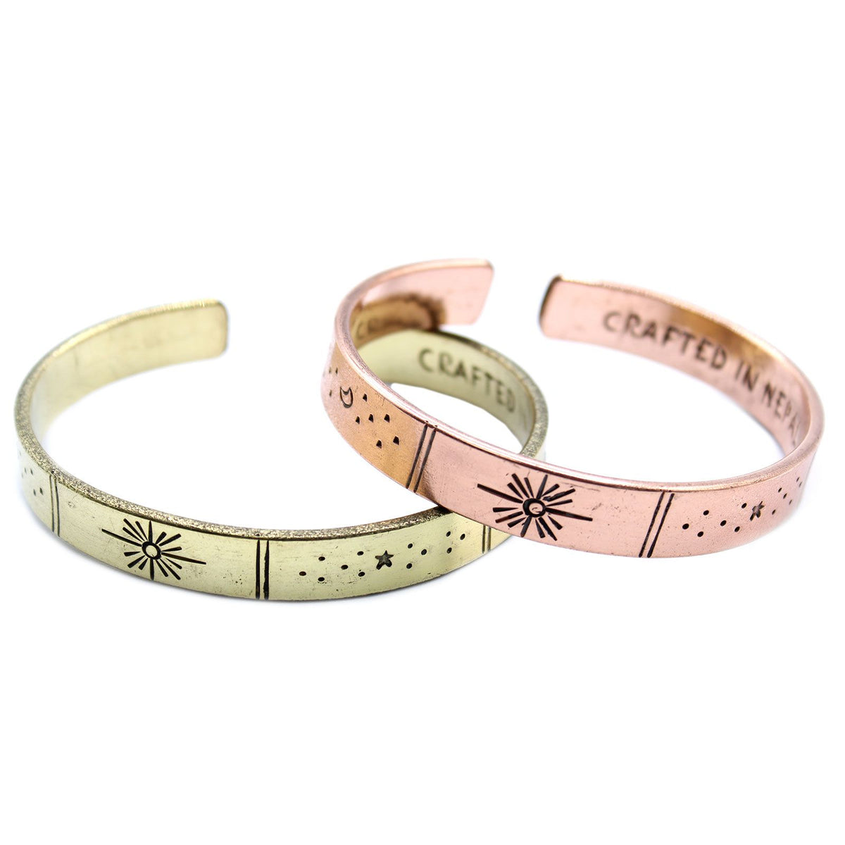 Inspiration Bracelet - Copper Snrise, Galaxy, Stars, Earth product image 2