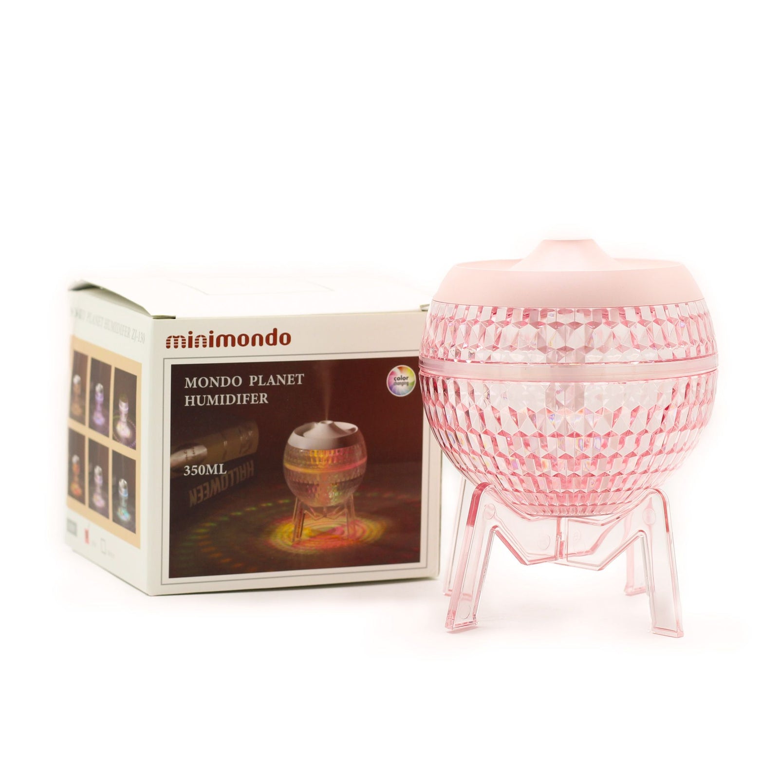 Pink Humidifer Mondo Planet - USB - Colour Change (down light) product image