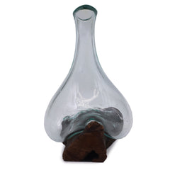 Molten Glass Mini Decanter on Wood 20cm product image 4
