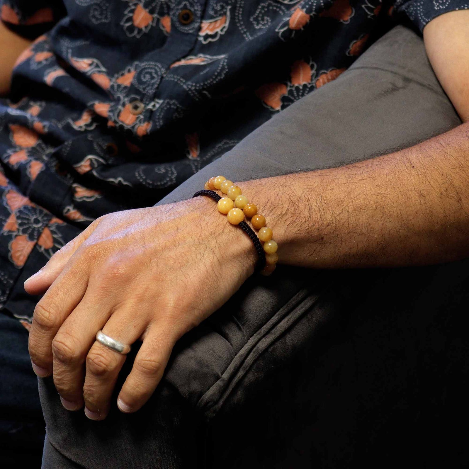Gemstone Double Power Bracelets- Yellow Aventurine product image