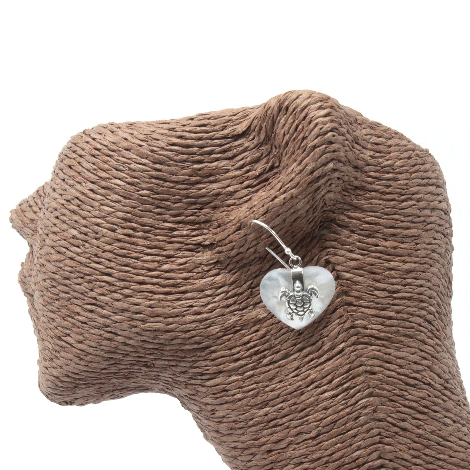 Shell & Silver Earrings - Sea Turtle - MOP product image