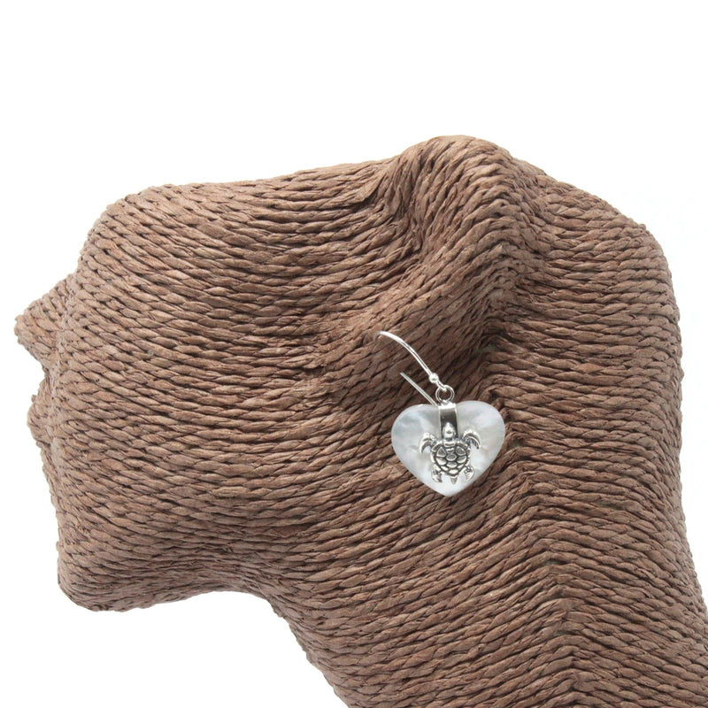 Shell & Silver Earrings - Sea Turtle - MOP product image