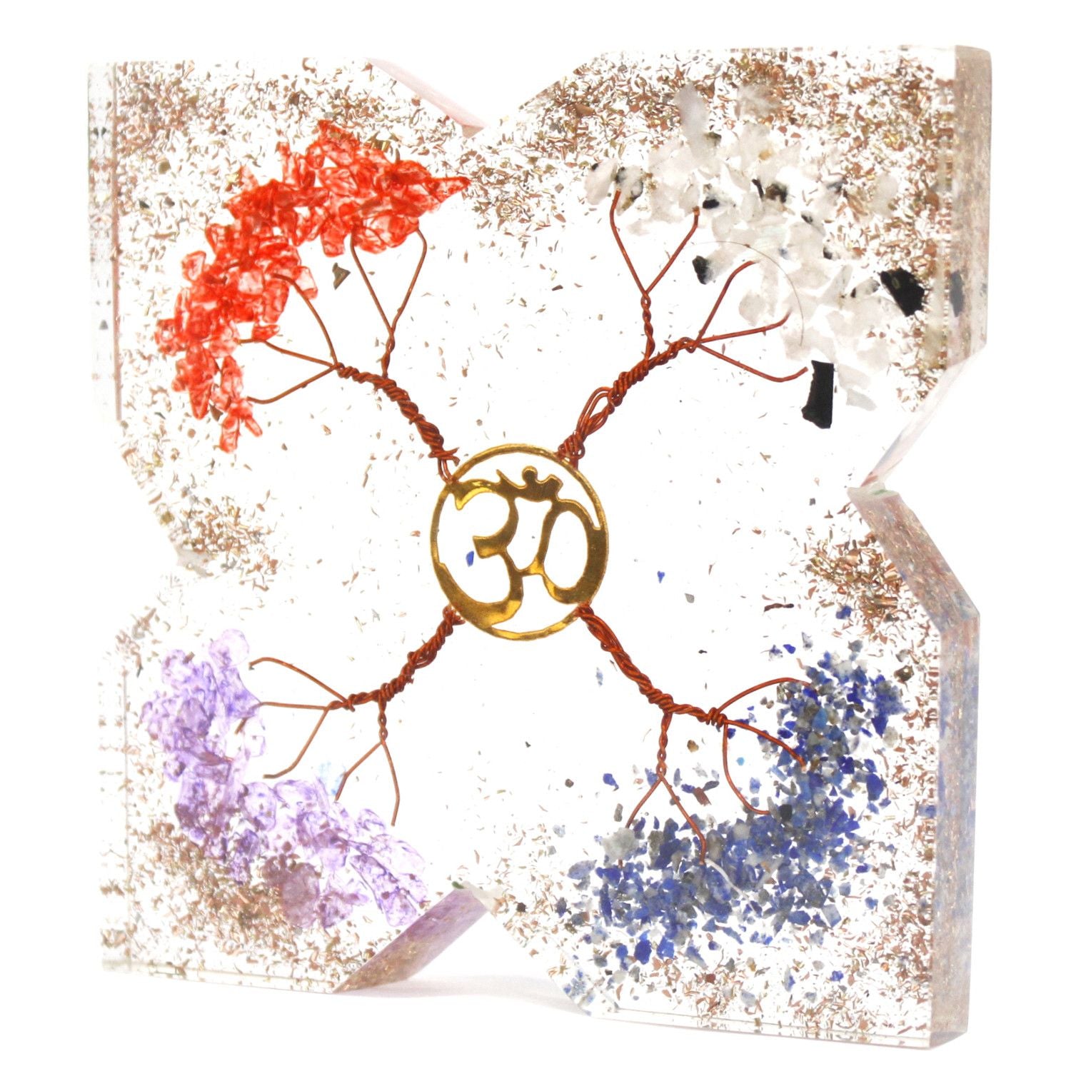 Orgonite Desk Power Packs - 4 Tree Copper Attractor - Lrg product image