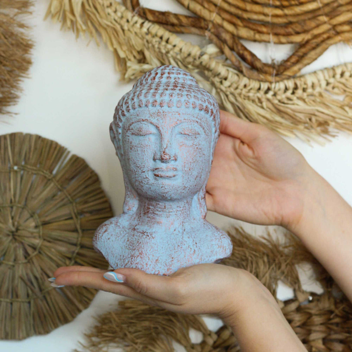 Tranquility Buddha Head - Blue Copper product image 4