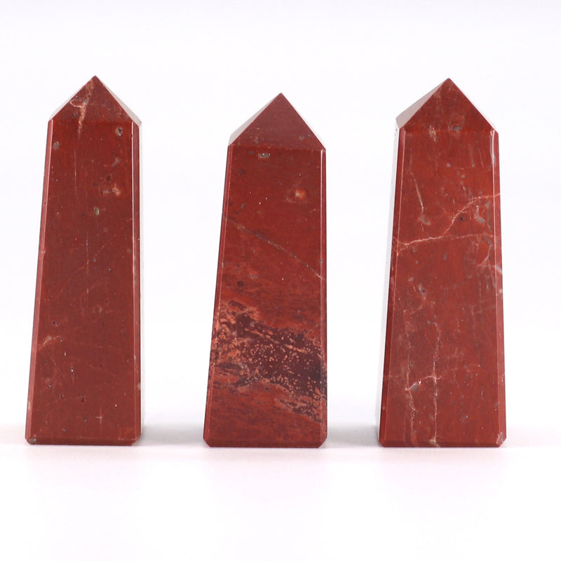 Gemstone Obelisk Point approx 5cm - Red Jasper product image