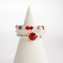 Nymph Spirit Gemstone Ring Set - Love & Flame product image 3
