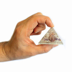 Med Orgonite Pyramid 55mm Gemchips and Copper product image 2