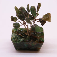 Mini Gemstone Tree On Orgonite Base - Green Aventurine (15 stones) product image 6