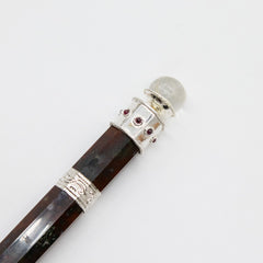 Bloodroot Soverign Wand -Extra Long Fancy Jasper Magic- Crystal Ball top - 26cm product image 7