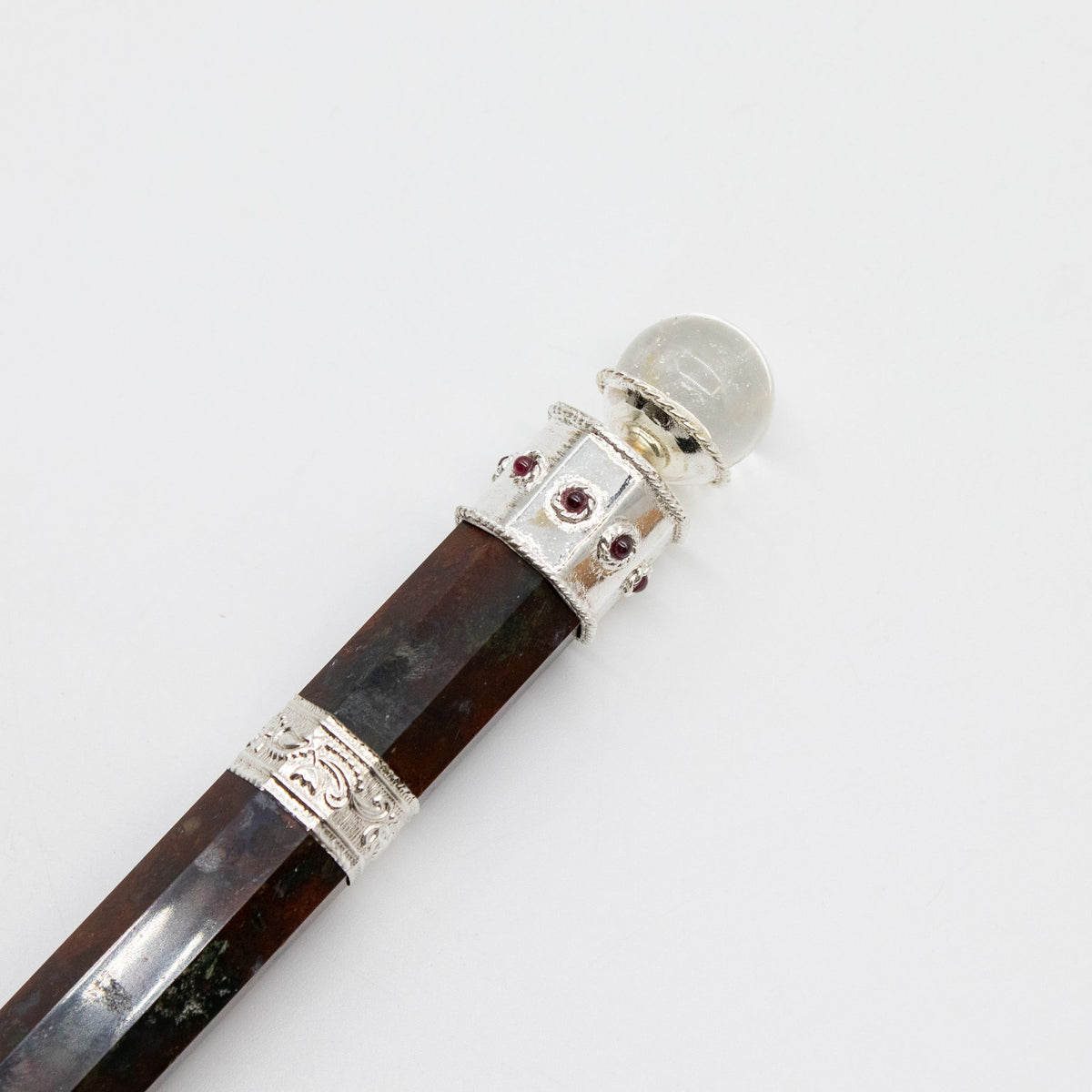 Bloodroot Soverign Wand -Extra Long Fancy Jasper Magic- Crystal Ball top - 26cm product image 7