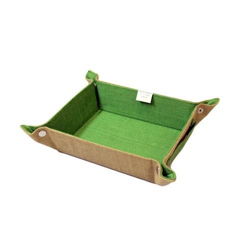 Small Natural Jute Spa Tray - Green product image