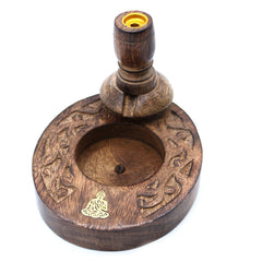 Sm Mango Wood Backflow Burner - Brass Buddha product image 2