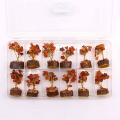 Mini Gemstone Tree On Wood Base - Carnelian (15 stones) product image 6