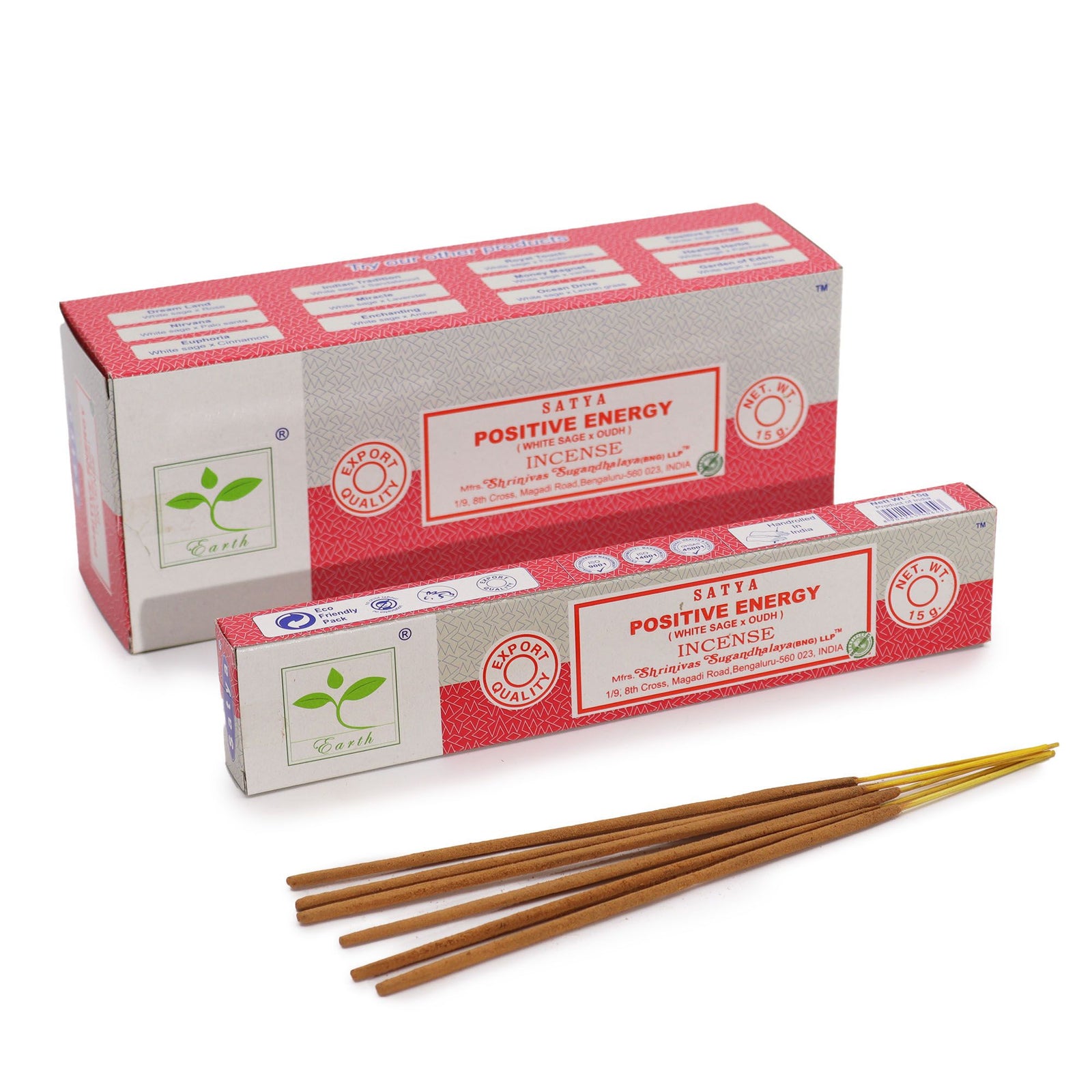 Satya Incense 15gm - Positive Energy (White Sage & Oudh) product image