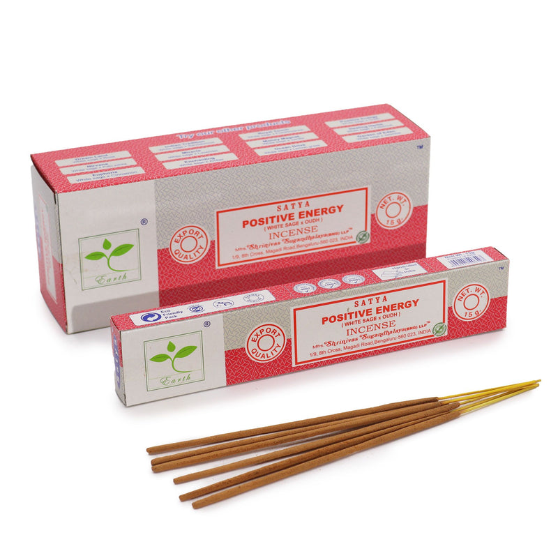Satya Incense 15gm - Positive Energy (White Sage & Oudh) product image