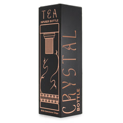 Crystal Glass Tea Infuser Bottle - Rose Gold - Rock Quartz product image 5