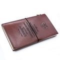 Handmade Leather Journal - True Friends - Brown (80 pages) product image
