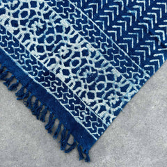 Handmade Indigo Throw - 170x120cm - Seedha Arrows product image 3