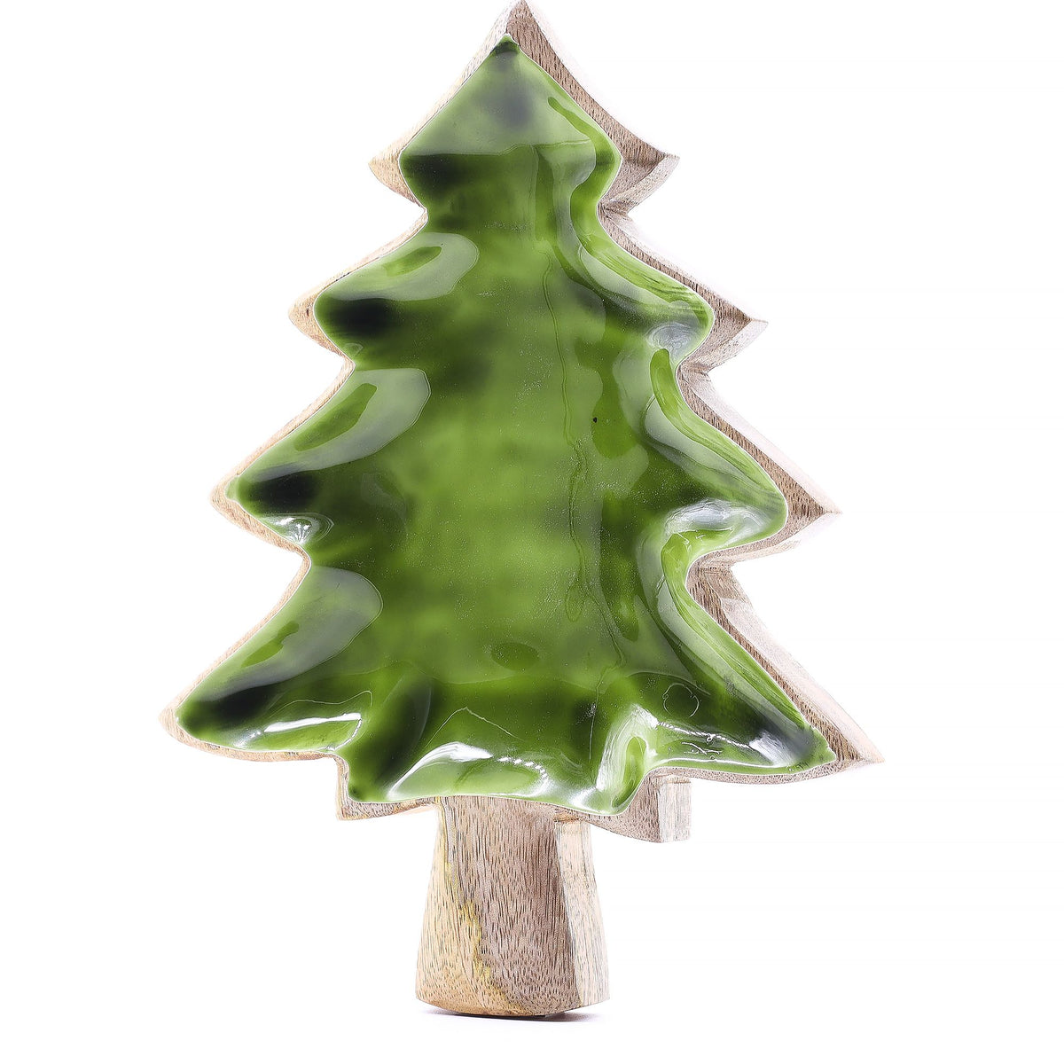 Lost in the Forrest - Enamel Tree Wooden Bowl - 25x19cm product image 3