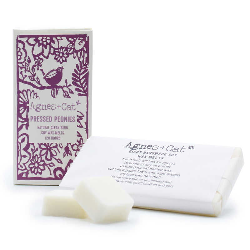 Agnes + Cat Box of 8 Wax Melts - Pressed Peonies product image