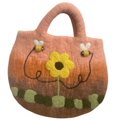 Sun Flower & Bees Felted Bag product image 4