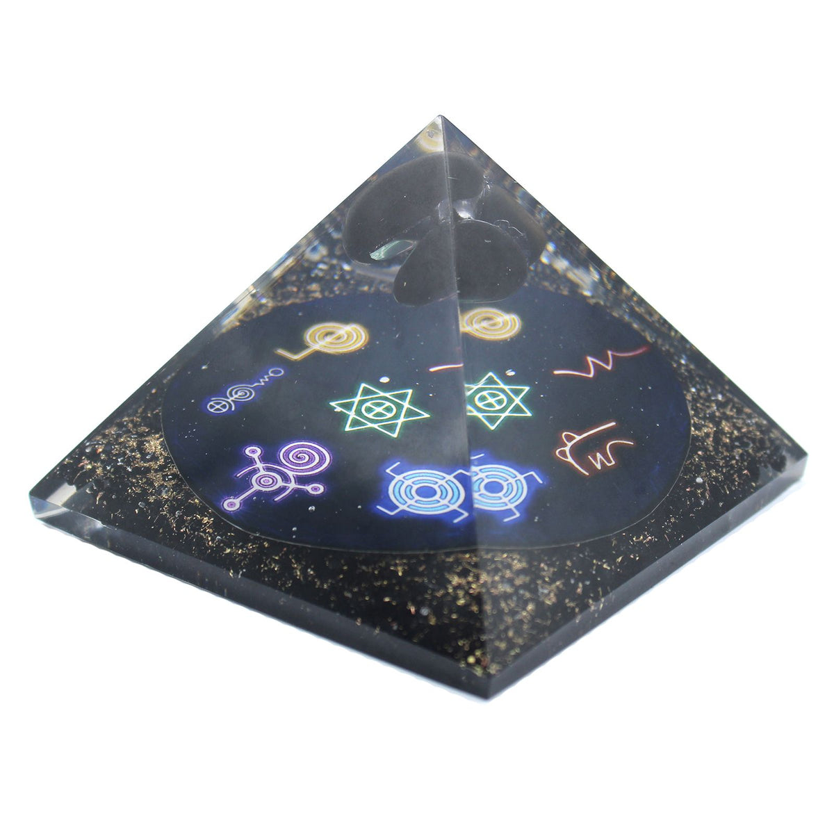 Orgonite Pyramid - Midnight Reiki - 90mm product image 2