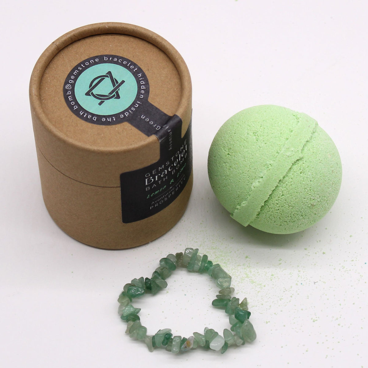 Green Aventurine Gem Bracelet Bath Bomb product image 5