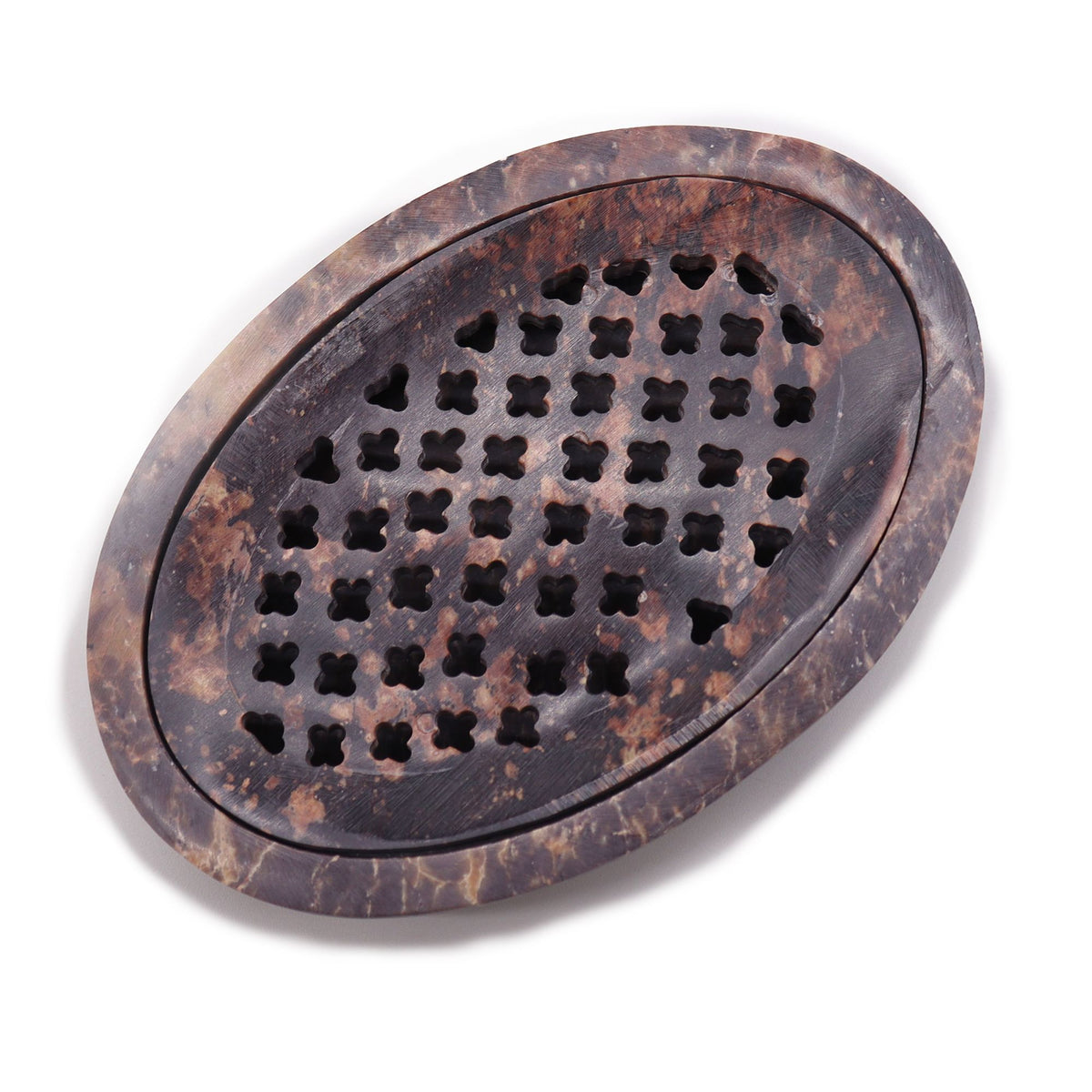 Soapstone Soap Dish & Drainer 11x8cm- Classic Oval product image 4