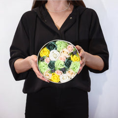 Round Box - Spring Celibrations - Yellow & Greens product image 2