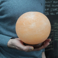 Salt Lamp Ball - Big Wooden Base product image 3