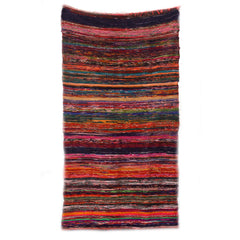 150 x 90cm Luxury Rag Rug - Red product image 5