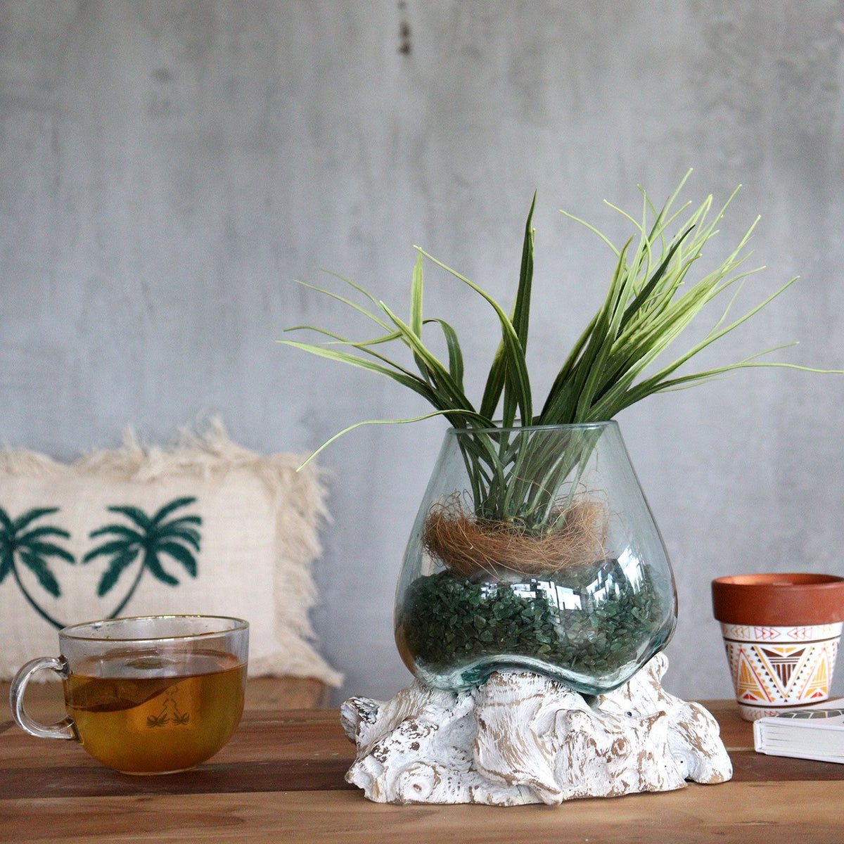Molten Glass on Whitewash Wood - Small Bowl product image 3