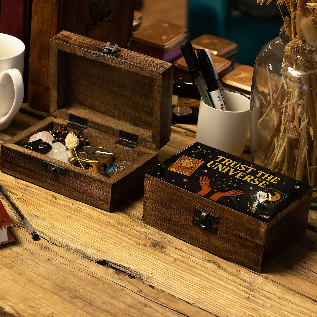 Medium Enamelled Box - Trust the Universe product image 5