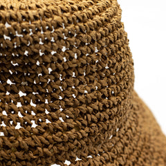 Nomad Sari Floppy Straw Sun Hat - Natural Coffee product image 5