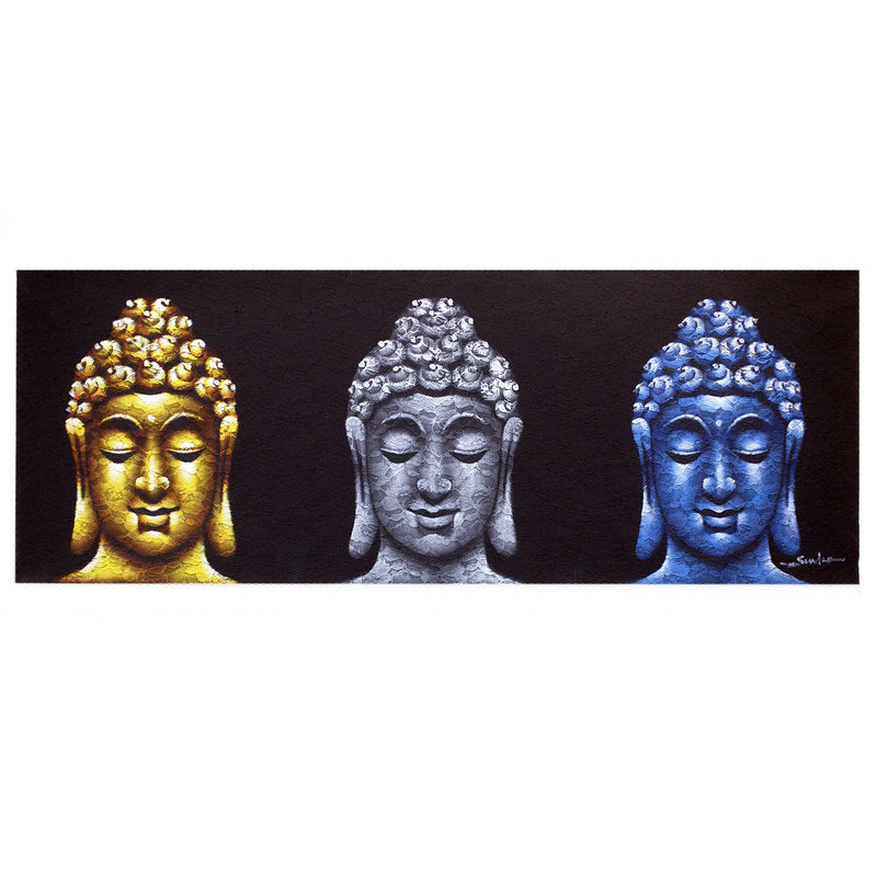 Buddha Painting - Three Heads Black product image