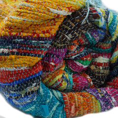 153 x 90cm Luxury Rag Rug - Blue product image 5