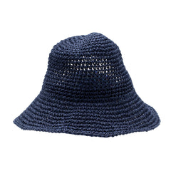 Nomad Sari Floppy Straw Sun Hat - Navy Blue product image 2