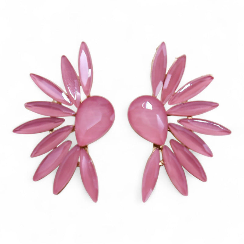 Soft Pink - Vintage Glass - Angel Wings - Earrings product image
